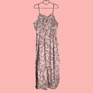 Who What Wear Warm Toned Floral Maxi Dress